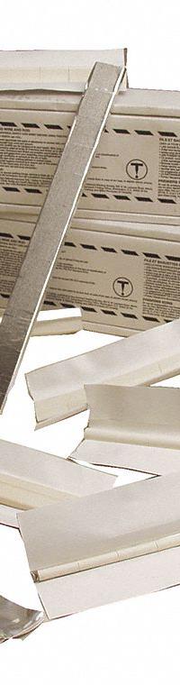 ESAB Ceramic Weld Backing: Grooved Rectangle, 1 in x 1 in x 1/4 in, 0.35 in Radius, 36 ft Lg Per Box (MPN 693000226). Key specifications — Adhesive Material: Acrylic; Ceramic Material: Ceramic; Brand: ESAB.