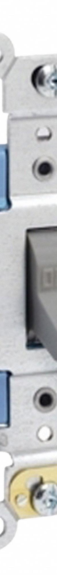 LEVITON Wall Switch: Toggle Switch, Single Pole, Maintained, Gray, 120/277V AC, 15 A (MPN 1201-2GY). Key specifications — Illuminated: No; Voltage Rating: 120/277V AC.