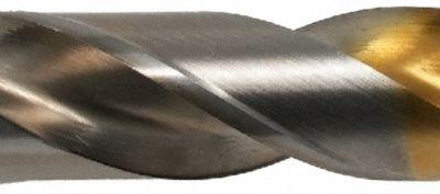 CLE-LINE Jobber Length Drill Bit: 7/64", 135° Split Point, TiN Tip Cobalt - General Purpose Cobalt Jobber-Length Drill Bits