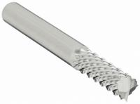 OSG Solid Router Bit: Diamond Cut, Burr End, 3/8" Cut Dia, 1" LOC (MPN 640-3752)