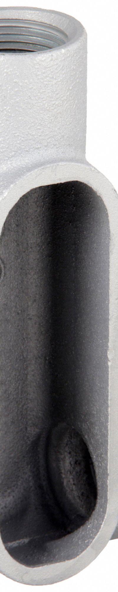 HUBBELL KILLARK Conduit Outlet Body: Iron - LR - 90° Elbow Type