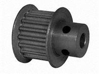 Dayton Timing Pulley: Modified Curvilinear, Fixed, For GT Timing Belt Section - GT Section Fixed-Bore Timing Pulleys with Hub