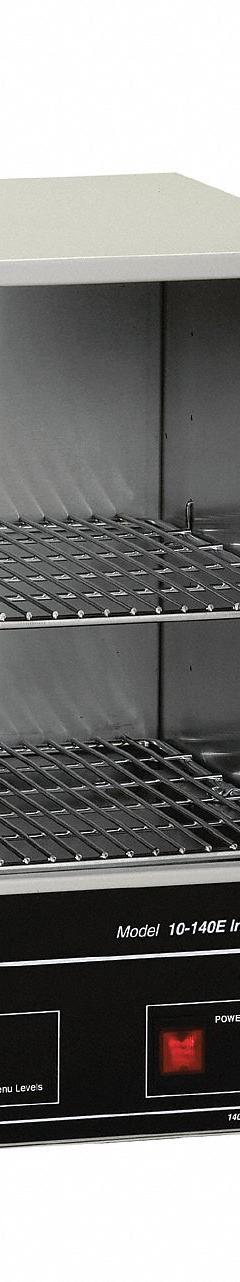 QUINCY LAB Incubator: Forced Air, 1.8 cu ft Capacity, 13 in x 19 in x 21 in, 61°C Max Temp Setting (MPN 12-140AE). Key specifications — Incubator Type: Cell Culture; Refrigerated: Non-Refrigerated; Minimum Temperature Setting: Ambient + 2 °C; Temperature Accuracy Tolerance: +/-0.75 °C; Manufacturer Part Number: 12-140AE; Brand: QUINCY LAB; Display Type: Analog; Voltage: 115V AC.