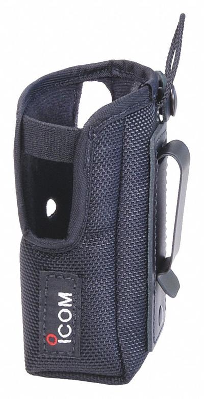 ICOM Case with Fixed Belt Clip: Fits Icom, For F3001/F4001 Series, Black, Nylon - ICOM-Compatible Carrying Accessories
