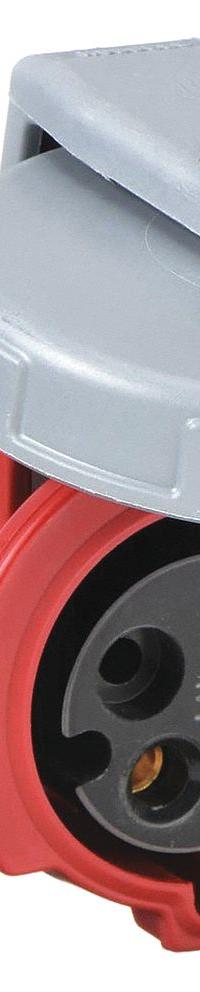 HUBBELL Pin and Sleeve Connector: Red, 480V AC, Three Phase, 30 A, 3 Pole, 4 Wire, IEC Grounding (MPN HBL430C7W). Key specifications — Brand: HUBBELL.