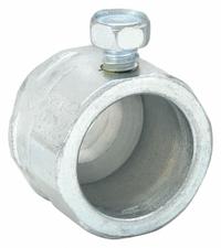 Rigid Set Screw Connector: Steel, 1 1/4 in Trade Size, 1 3/4 in Overall Lg (MPN 3005). Key specifications — Trade Size: 1-1/4 in; Overall Length: 1-3/4 in; Material: Steel; Finish: Zinc Plated; For Use With: Unthreaded RMC; Includes: Clamp; Thread Size: 1-1/4"; Thread Type: NPS.