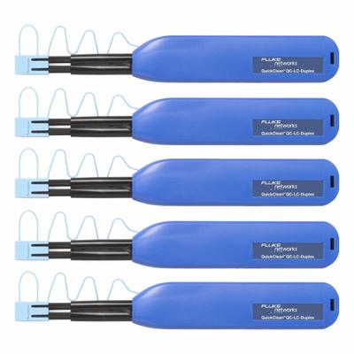 FLUKE Connector Cleaner: Connector Cleaner, QC-LC-Duplex-5P, Universal - Probe Tips & Adapters for Fiber Optic Testing