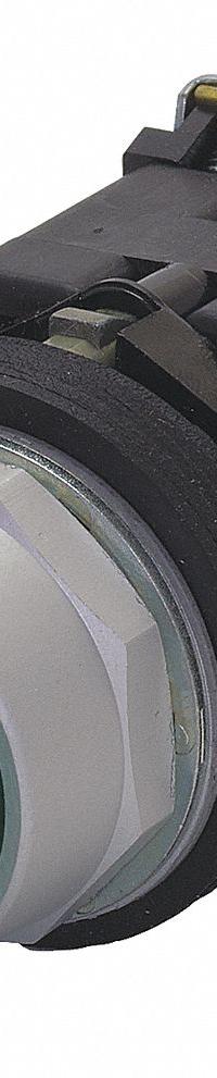 EATON Illuminated Push Button: Illuminated, Extended Profile, Metallic, 30 mm, 1NO (MPN HT8GBGAF3). Key specifications — Brand: EATON; Action: Momentary; Series: HT800; Push Button Material Type: Metallic.
