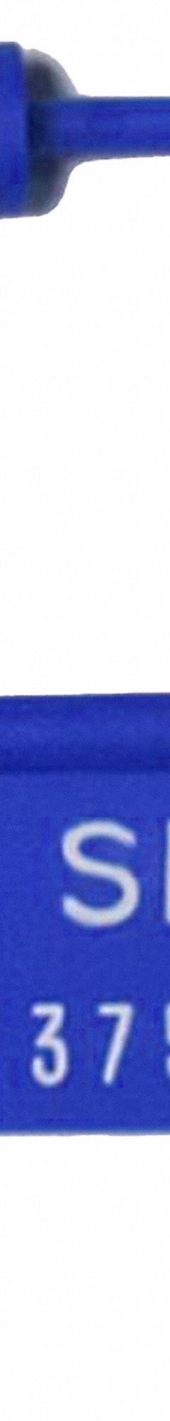 TYDENBROOKS Padlock Seals: Blue, Plastic, 8 lb Breaking Strength, 1 53/100 in Lock Lg, 1,000 PK (MPN 6320000-3). Key specifications — Brand: TYDENBROOKS; Marking Color: White; Marking Included: Numbers; Marking Message: Sealed; Marking Numbering: Sequential; Lock Material: Plastic.
