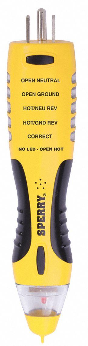 SPERRY INSTRUMENTS Non-Contact Voltage and GFCI Combination - Non-Contact Voltage Detectors