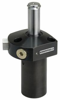 ENERPAC Swing Clamp Hydraulic Cylinder: Single Acting, 1,100 lbf Clamping Force, 0.28 sq in, Right (MPN SURS51). Key specifications — attr95671: 0.28 sq in; attr95672: Right; attr97405: SURS51; attr98896: ENERPAC.