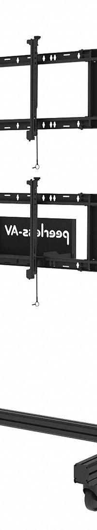 PEERLESS Cart with TV Mount: For 46 in to 55 in Screen Size, 228 lb Wt Capacity (MPN DS-C555-3X2). Key specifications — Material: Steel; Brand: PEERLESS.