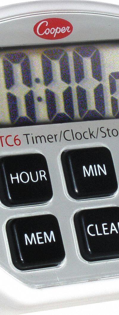 COOPER ATKINS Digital Timer: Hanger and Magnet Mount/Memory Recall - Digital Timers