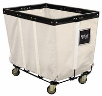 ROYAL BASKET TRUCKS Basket Truck: 19.4 cu ft, 600 lb, 38 3/4 in L x 26 3/4 in W x 30 in H, White (MPN G16-CCW-PWA-3UNT). Key specifications — Brand: ROYAL BASKET TRUCKS; Liner Color: White; Caster/Wheel Configuration: (4) Swivel; Assembled/Unassembled: Assembled.