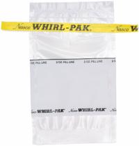 WHIRL-PAK Sampling Bag: Write-On, Sterile, 2 fl oz Capacity - oz, 58 mL Capacity - mL, Polyethylene (MPN B01064). Key specifications — Brand: WHIRL-PAK; Color: Clear; Product Type: Sampling Bag; Standards: HACCP; Style: Write-On.