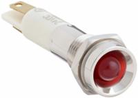 APPROVED VENDOR Protruding Panel Light: 5/16 in Panel Mounting Hole Dia, LED, Red, Protruding Head (MPN 24M054). Key specifications — Brand: APPROVED VENDOR; Electrical Connection: 0.11 Male Quick Disconnect.