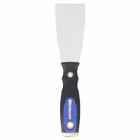 WESTWARD Putty Knife: Bld. Mat. Carbon Steel, Hdl. Mat. Plastic/Rubber/Steel, Stiff, 9 in Overall Lg (MPN 4YP30). Key specifications — attr1004902: WESTWARD; attr1012057: Full; attr1014703: Rubberized; attr1017570: Hammer End; attr1029655: Straight; attr1034073: Straight.