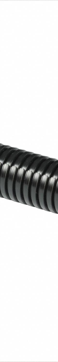 D-LINE Corrugated Split-Loom Tubing: 1 in Nominal Size, 43 in Overall Lg, LDPE, Black (MPN US/CTT1.1/25B). Key specifications — Chemical Resistant: Yes; Item [MERCH]: Corrugated Loom Tubing; Inside Diameter: 0.770 in; Outdoor Use: Yes; Outside Diameter: 0.98 in; Self Extinguishing: No; Tubing Material: LDPE; Wall Thickness: 0.1 in.