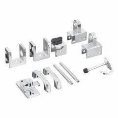 ASI GLOBAL Inswing Door Kit: Zinc (MPN 40-8512013). Key specifications — Hardware Pieces Included: (7) Nut Steps; Compatible Partition Material: Plastic Laminate; Component Type: In Swing Door Kit; Brand: ASI GLOBAL PARTITIONS.