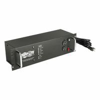 TRIPP LITE Power Conditioner: Single Phase, 2.4 kVA Power Rating - Apparent, 2,400 W Output Watts (MPN LCR 2400). Key specifications — Phase: Single; Input Voltage: 120V AC; Maximum Current: 20 A; Output Voltage: 120V; Wiring: Corded; Plug Configuration: 5-15P; Brand: TRIPP LITE.
