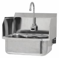 SANI-LAV Hands-Free Sink: 1 Stations, 7 in Bowl Dp, 17 in Bowl Lg, 14 in Bowl Wd, Faucet Included (MPN ES2-507L-0.5). Key specifications — Includes Side Splash: Side Splash Included; Series: Stainless Steel Hand Wash Sink; Brand: SANI-LAV; Power Source: AC Powered.