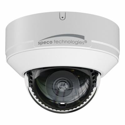 SPECO TECHNOLOGIES Camera: Dome, Fixed, 2.8 mm Max Focal Lg, 4MP, RJ45 - Varifocal Network IP Video Cameras