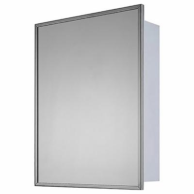 KETCHAM Medicine Cabinet: Rectangular, Glass, 30 in Overall Ht, 24 in Overall Wd - Mirrored Medicine Cabinets