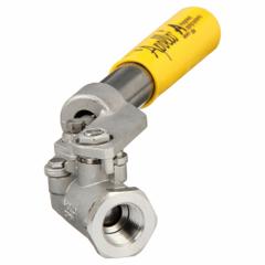 APOLLO Manual Two-Way Ball Valve: 1/2 in, Stainless Steel, Straight Valve Body, FNPT x FNPT, MPTFE (MPN 7650301A). Key specifications — Brand: APOLLO; Handle: Spring-Return Lever.