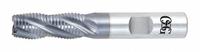 OSG Roughing End Mill: Cobalt, TiCN Coated, 4 Flute, Fine Pitch, 1/4" Mill Dia, 1/4" LOC (MPN 4558908)
