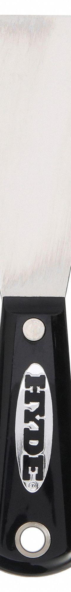 HYDE Putty Knife: Bld. Mat. Stainless Steel, Hdl. Mat. Nylon, Bld. Shp. Straight (MPN 01040). Key specifications — attr1004888: HYDE; attr1029665: Full.