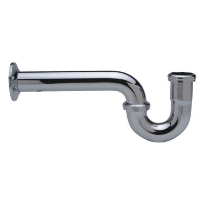 ZURN Trap: Brass, Chrome-Plated, Silver, 1 1/4 in Nominal Pipe Size, 12 1/2 in Overall Lg - P-Traps