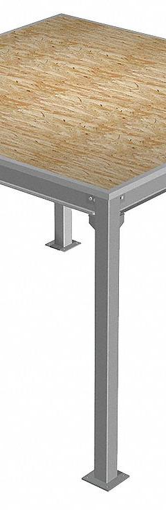 PORTA-KING Platform Mezzanine: 8 ft x 8 ft x 9 ft, Unassembled, 64 sq ft, OSB, 125 lb/sq ft Capacity (MPN PK-88). Key specifications — Deck Material: OSB; Brand: PORTA-KING.