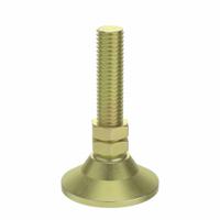 Leveling Feet: 10 Series/15 Series, Steel, 1 7/8 in x 1 7/8 in x 3 1/8 in, Drop-In, Single, Adj (MPN 2200). Key specifications — Includes Fasteners: Yes; Mounting Type: Drop-In; System of Measurement: Inch; Finish: Zinc-Plated; Brand: 80/20; Material: Steel; Product Type: Deluxe Leveling Foot; Adjustable: Yes.