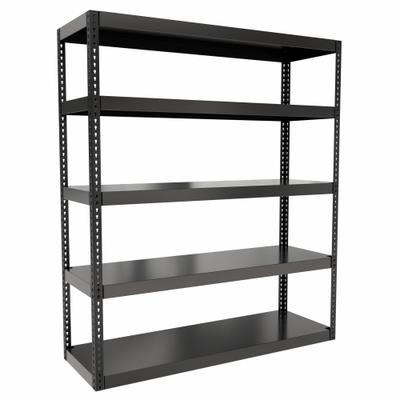 HALLOWELL Boltless Shelving: Standalone, Extra-Heavy-Duty, 72 in x 24 in, 84 in Overall Ht - Extra-Heavy-Duty Solid Steel Decking Boltless Shelving