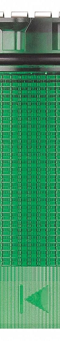 WERMA Tower Light Module: Flashing/Strobe, 24V DC, Green, 40 mm Overall Dia, 59 mm Overall Ht (MPN 63422055). Key specifications — Brand: WERMA; Compatible with Series: KombiSIGN 40; Lens Color: Green; Operating Voltage: 24V DC; Manufacturer Part Number: 63422055.