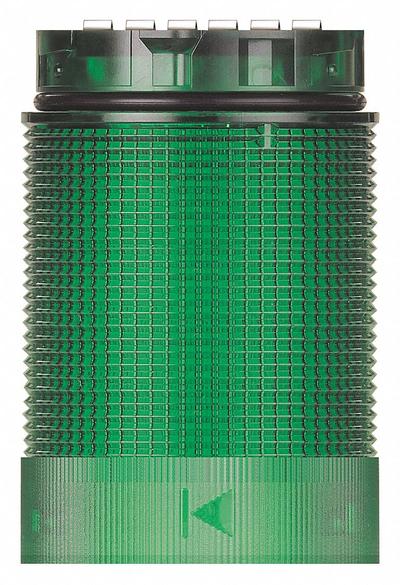 WERMA Tower Light Module: Flashing/Strobe, 24V DC, Green, 40 mm Overall Dia - Flashing Light Modules