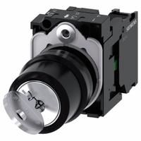 SIEMENS Selector Switch: 2 Position, 22 mm Panel Mounting Size, 1NO, Series 3SU1100 (MPN 3SU1100-4BF11-1BA0). Key specifications — Manufacturer Part Number: 3SU1100-4BF11-1BA0; Brand: SIEMENS; Switch Action: Maintained/Maintained; Contact Form: 1NO; Key Removal Position: Any Position.