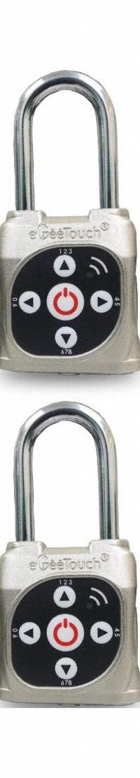 EGEETOUCH Bluetooth Padlock: Silver, Zinc Die-Cast, Stainless Steel Shackle (MPN 5-05305-94-06). Key specifications — attr1351169: Bluetooth; attr1314123: EGEETOUCH.