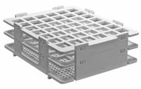 Tube Rack: 4 1/8 in Overall Wd, 1 3/4 in Overall Ht, 5 in Overall Lg, Polypropylene, White, Benchtop (MPN F18520-0000). Key specifications — Material: Polypropylene; Mounting Location: Benchtop; Color: White; Product Type: Test Tube Rack; Total Holding Capacity: (42) Places; Brand: SP SCIENCEWARE.