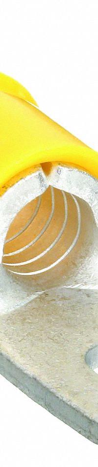 GRAINGER Fork Terminals: Yellow, Vinyl, #6 Stud Size, 12 AWG – 10 AWG Wire Range, Std Fork, 600 V (MPN 5UGN9). Key specifications — Barrel Style: Funnel Entry; Manufacturer Part Number: 5UGN9; Brand: GRAINGER.