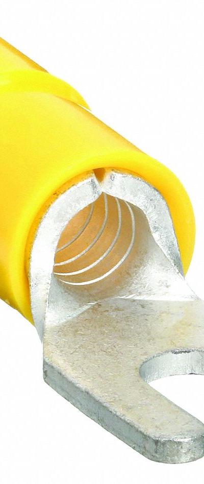 GRAINGER Fork Terminals: Yellow - Insulated Fork Terminals