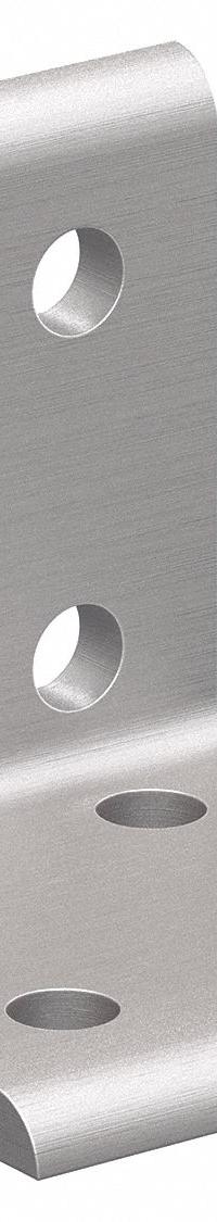 Inside Corner Bracket: Inside-Corner Bracket, 10 Series, 2 in x 1 7/8 in x 2 in, 8 Holes, Silver (MPN 4114). Key specifications — Material: Aluminum; Brand: 80/20; Finish: Anodized.