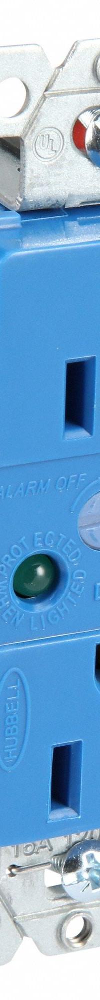 HUBBELL Receptacle: Duplex, 5-15, Blue, 125V AC, 15 A, 2 Pole / 3 Wire (MPN HBL5262SA)
