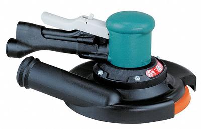 DYNABRADE Air Orbital Sander: 8 in Disc, Hook and Loop, 3/16 in Orbit, Non-Vacuum - Central Vacuum Random Orbital Sanders