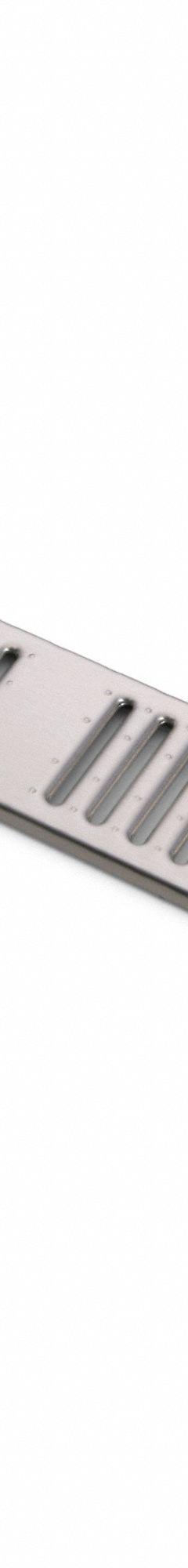 ZURN Grate: A, Rectangular, Slotted, 5 3/8 in Overall Wd, 40 in Overall Lg, 3/4 in Overall Ht, Gray (MPN P6-FS). Key specifications — Color: Gray; Brand: ZURN; Finish: Unfinished; Grate Surface Type: Slotted.