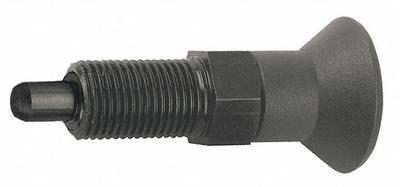 KIPP Indexing Plunger: Nonlocking, Steel, 3/4"-16 Thread - Extended-Pin Pull-Knob Indexing Plungers