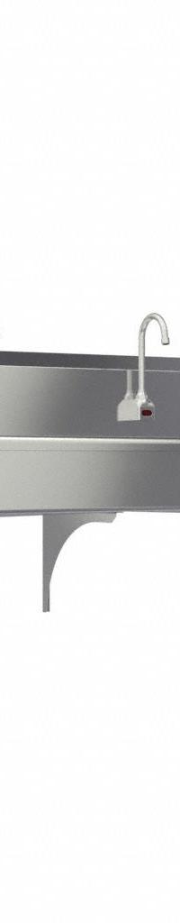 SANI-LAV Wash Station: 4 Stations, 8 in Bowl Dp, 77 in Bowl Lg, 16 1/2 in Bowl Wd, Faucet Included (MPN 58WAL-0.5). Key specifications — Includes Side Splash: Side Splash Not Included; Series: Stainless Steel Wash-Station; Brand: SANI-LAV; Power Source: AC Powered.
