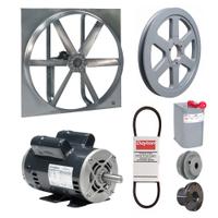 Exhaust/Supply Fan: Belt Drive, 48 in Blade, 2 hp, Open Dripproof, 115/208-230V AC, 1 ph (MPN 7AR42). Key specifications — Brand: DAYTON; Motor Enclosure: Open Dripproof; Nameplate Voltage: 115/208-230V AC; Enclosure Design: Open Dripproof Motor.