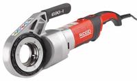 RIDGID Portable Pipe Threading Machine: Corded, 690-I, For 1/2 in to 2 in Pipe, 6 Die Heads (MPN 44923). Key specifications — attr551379: Case; attr551378: NPT; attr553540: 11R; attr551343: 1/2 in to 2 in.