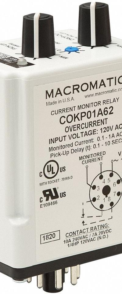 MACROMATIC Monitor Relay: Socket Mounted - Socket-Mounted Relays